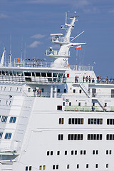 Image showing White cruise ship