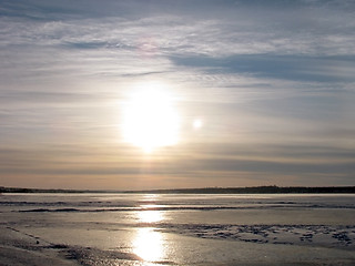 Image showing frozen river 
