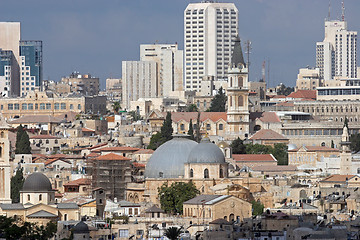 Image showing Jerusalem and Dome of the Rock temple
