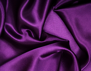 Image showing Smooth elegant lilac silk as background 