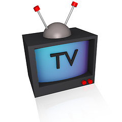 Image showing 3d colorful tv