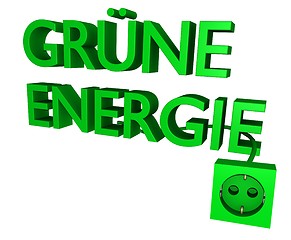 Image showing Grüne Enegie 3d