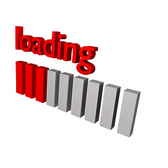 Image showing 3d loading sign