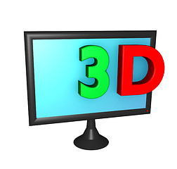 Image showing 3d tv text