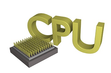 Image showing 3d cpu unit 