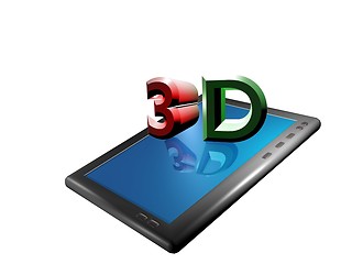 Image showing 3d 3d screen tablet computer