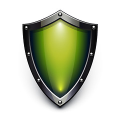 Image showing Green security shield