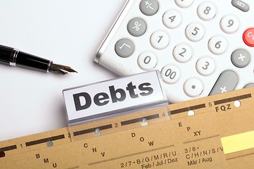 Image showing debt