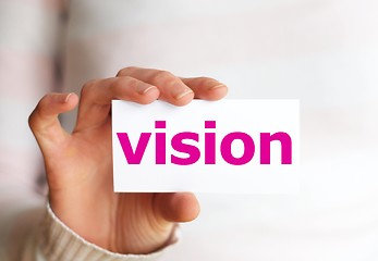 Image showing vision