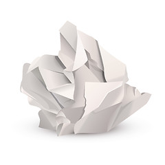 Image showing Crumpled paper ball