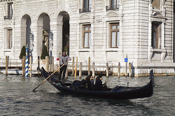 Image showing Gondola on the Grand Canal