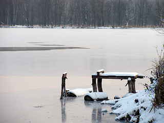 Image showing frozen lake