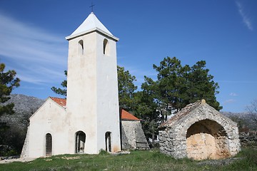 Image showing Beautiful small rural church in Croatia