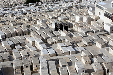 Image showing The Jewish cemetery on the Mount of Olives, in Jerusalem