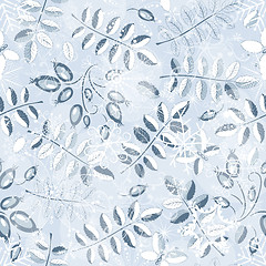 Image showing Winter seamless floral pattern