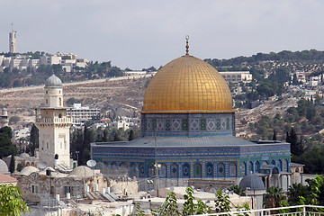 Image showing Jerusalem and Dome of the Rock temple