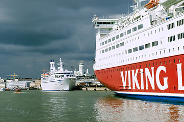 Image showing Scandinavian cruise sea ferry