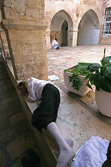 Image showing Courtyard at Mount Zion, Jerusalem