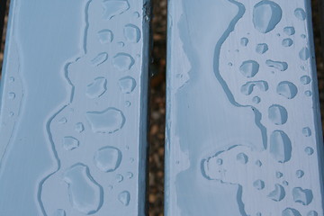 Image showing Raindrops pattern on table