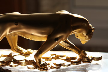 Image showing Golden Jaguar Figurine