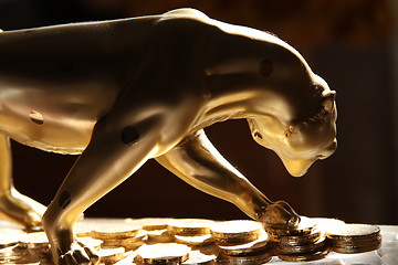 Image showing Golden Jaguar Figurine