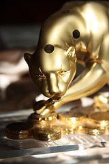 Image showing Golden Jaguar Figurine