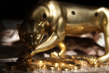 Image showing Golden Jaguar Figurine