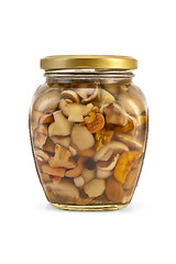 Image showing Mushrooms marinated