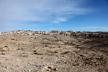 Image showing An Arab village of Matmata in Southern Tunisia in Africa