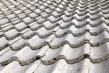 Image showing roof bricks texture