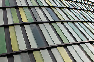 Image showing green modern building fasade