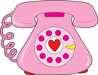 Image showing Heart Telephone