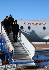 Image showing Getting Off The Plane