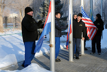 Image showing Flag Raising Ceremony