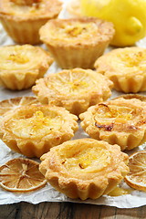 Image showing Sandy pastry with lemon filling.