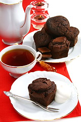 Image showing Chocolate muffins.