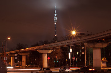 Image showing Ostankino tower.Moscow. Russia