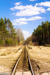 Image showing Railway rails 