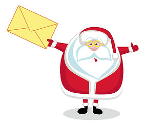 Image showing Santa with mail