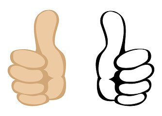 Image showing Thumbs up sign