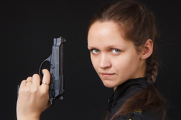 Image showing girl-cop