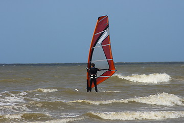 Image showing wind surfer