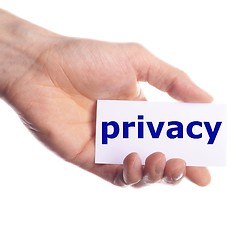 Image showing privacy