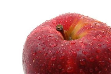 Image showing fresh red apple isolated on white background