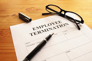 Image showing employee termination