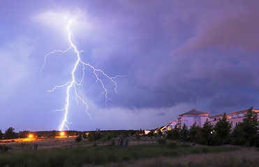 Image showing thunderstorm