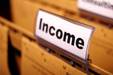 Image showing income