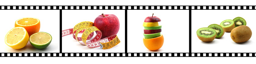 Image showing film strip with fruit collection