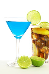 Image showing cocktail with blue Curacao