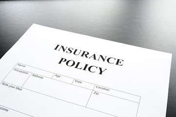 Image showing insurance policy